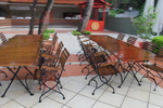 дървени столове за ресторанти за външна употреба